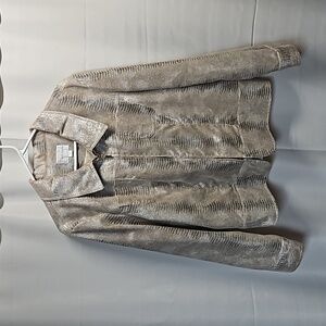 Erin London Reptile Lined Jacket Sz XL